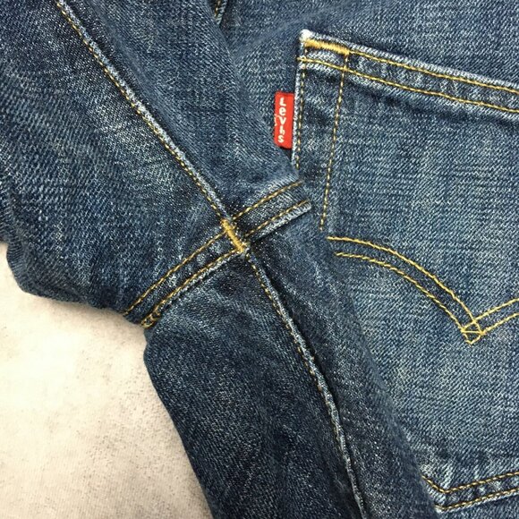 Levis Mens 501 Original Fit Blue Jeans size 36x30 Button Fly Cotton Denim - Picture 13 of 13